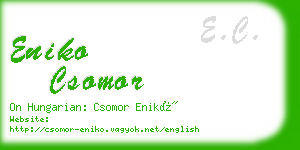 eniko csomor business card